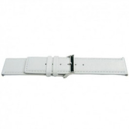 Bracelet de montre Universel J505 Cuir Blanc 26mm